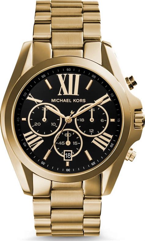 michael kors bradshaw gold-tone watch herren